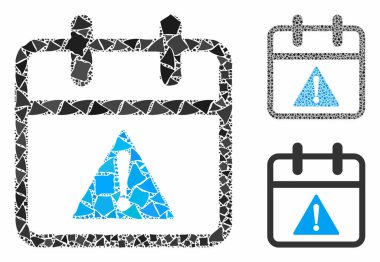 Sorun Günü Düzensiz Parçaların Mozaik Simgesi