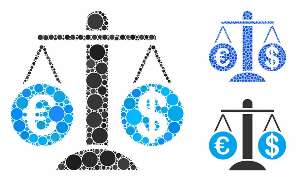 Para Birimi Çemberlerin Mozaik Simgesini Karşılaştırır
