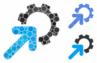 Çember Noktalarının Bütünleşme Çarkı Bileşimi Simgesi