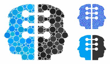 Çift Baş Arayüzü Çember Noktalarının Mozaik Simgesi