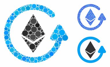 Yuvarlak Noktaların Ethereum İade Kompozisyon Simgesi