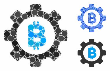 Bitcoin Çemberlerin Bileşimi Simgesi