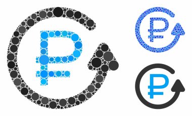 Küresel Ögelerin Yeniden Yükleme Bileşimi Simgesi