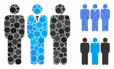 Takım Yöneticisi Çemberlerin Mozaik Simgesi