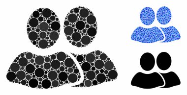 Yuvarlak Noktaların Müşteri Kompozisyon Simgesi