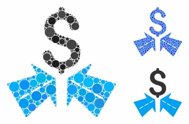 Başarı Yolları Kompozisyon Simgesi Yuvarlak Noktalar