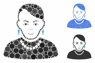 Moda Eşcinsel Mozaik Çember Noktaları Simgesi