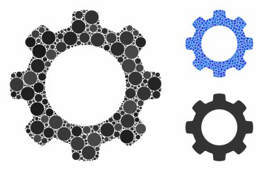 Küresel Ögelerin Dişli Bileşimi Simgesi