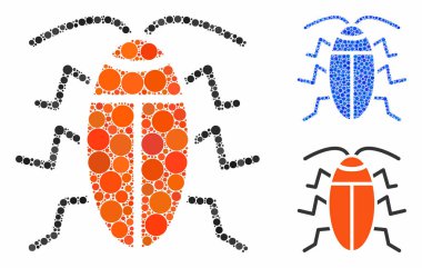 Hamamböceği Çemberlerin Mozaik Simgesi