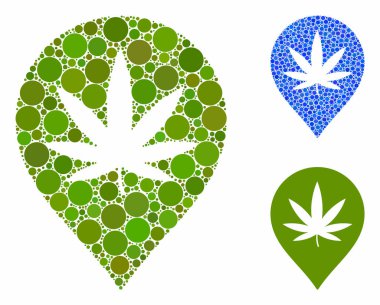 Küresel Ögelerin Esrar Haritası Bileşimi Simgesi