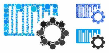 Barkod Ayarları Çemberlerin Mozaik Simgesi