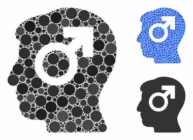 Yuvarlak Noktaların Zihin Etkisi Mozaik Simgesi