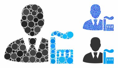 Endüstri Kapitalist Çemberlerin Kompozisyon Simgesi