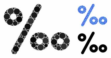 Permille Mozaik Çemberler Simgesi