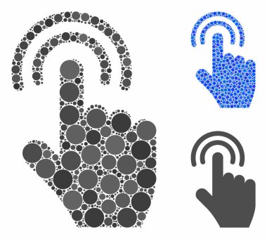 Küre Ögelerinin Çift Tap Kompozisyon Simgesi