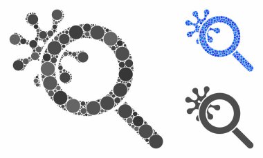 Yuvarlak Noktaların Virüs Mozaik Simgesini Keşfet