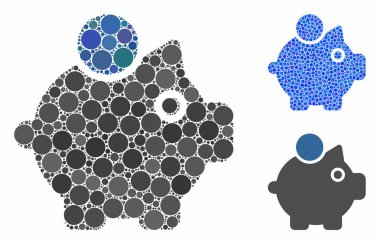 Domuz kumbarası Çemberlerin Kompozisyon Simgesi