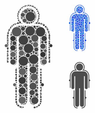 Dış iskelet Skafandr Çemberlerin Mozaik Simgesi