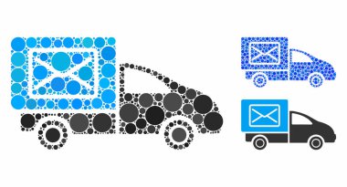 Posta Arabası Mozaik Küresel Ögelerin Simgesi