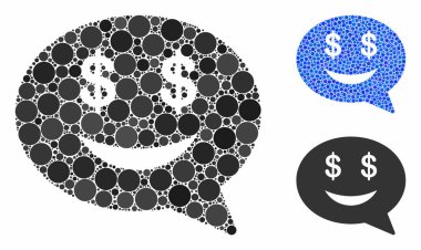 Milyoner Mesajı Gülücük Kompozisyon Çember Noktaları Simgesi