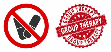 Tırmalanmış Grup Terapisi ile Tıbbi İlaç Simgesi Yok