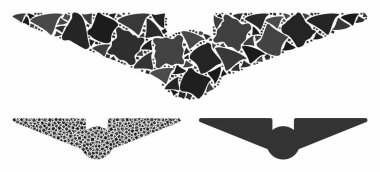 Kaba Elementlerin Havacılık Bileşimi Simgesi