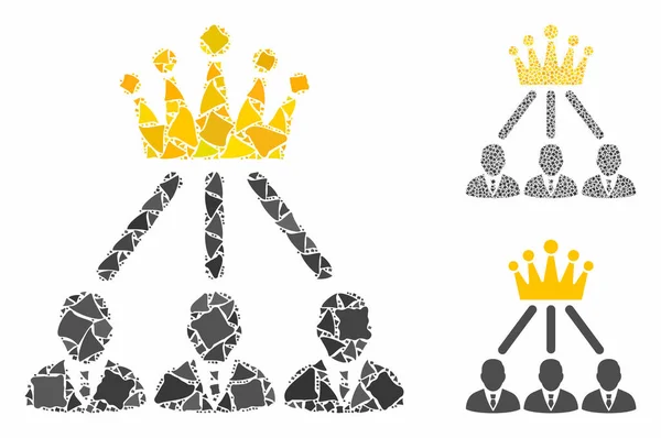 Administration couronne Composition Icône de Joggly Articles — Image vectorielle
