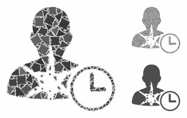 Kanser hastası zamanı Tedavi Elementlerinin Kompozisyon Simgesi