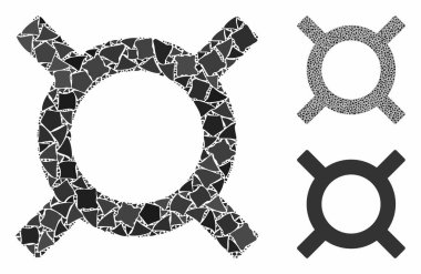 Para birimi sembolü Ani Ögelerin Mozaik Simgesi