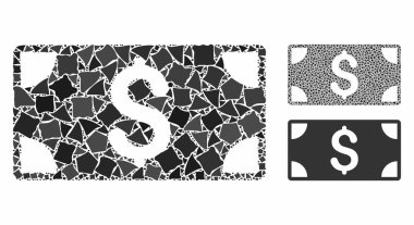 Dolarlık banknot Tümsek Ögelerinin Kompozisyon Simgesi