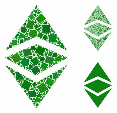 Ethereum klasik Ani Parçaların Mozaik Simgesi