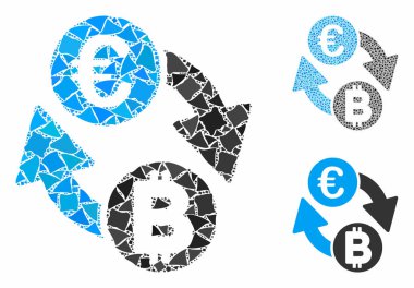 Euro Bitcoin Değişimi Çarpışan Parçaların Mozaik Simgesini Bozdu