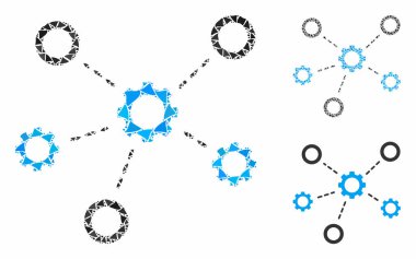 Dişli İlişkileri Eşitsiz Elementlerin Bileşimi Simgesi