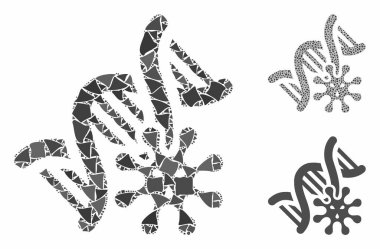 Eşitsiz Parçaların Genetik Mozaik Simgesi