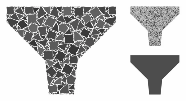 Filtr ikona mozaiki Joggly części — Wektor stockowy