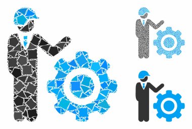 Sanayi vites mühendisi Tremulant Elementlerinin Mozaik Simgesi