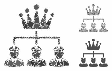 Monarşi yapısı Humpy Parts Mozaik Simgesi
