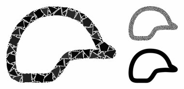 Motosiklet kaskı Ragged Parts 'ın Kompozisyon Simgesi