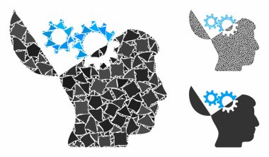 Açık zihin çarkları Tüberöz Parçalarının Bileşimi Simgesi