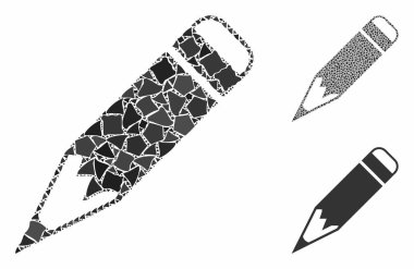 Titrek Ögelerin Kalem Mozaik Simgesi