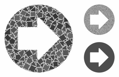 Ani Elementlerin Sağ Ok Bileşimi Simgesi