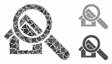 Arama Evi Unequal Elementlerin Mozaik Simgesi