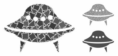 Uzay gemisi Tremulant Parçalarının Mozaik Simgesi