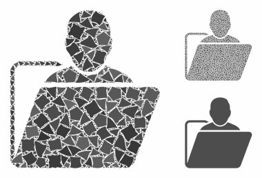 Joggly Ögelerinin Kullanıcı Dizini Mozaik Simgesi