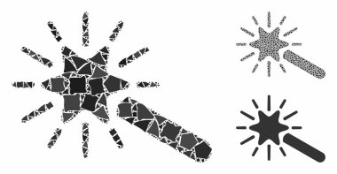 Sihirli değnek bileşimi Unequal Parçalar Simgesi