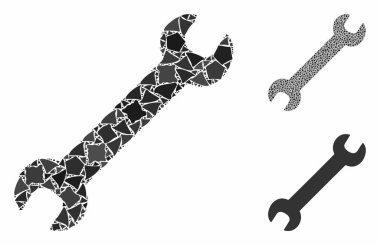 Raggy Parça Kompozisyon Simgesi Anahtarı