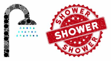 Çizik Duş Damgasıyla Kolaj Duşu