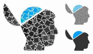 Açık Beyin Bileşimi Kaba Parçaların Simgesi