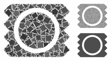 Titrek Elementlerin Kondom Paketi Bileşimi Simgesi