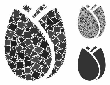 Tulip Bud Humpy Elementlerinin Kompozisyon Simgesi